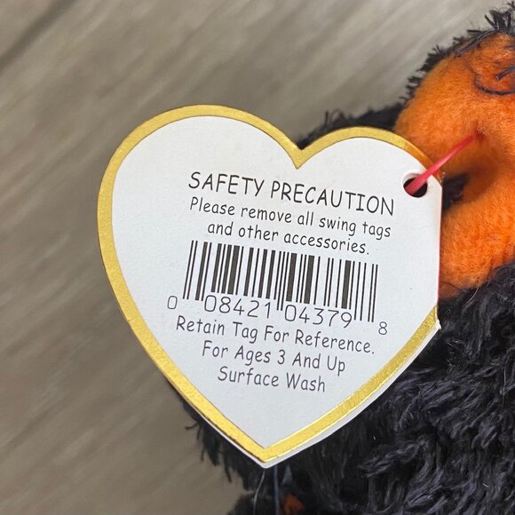 2000 Ty Beanie Baby "FRAIDY" - Retired - Halloween - RARE - Picture 9 of 10
